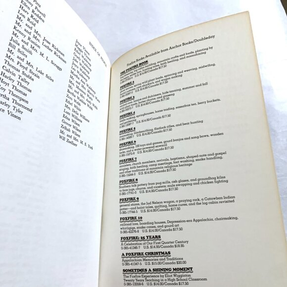 The Foxfire Book 1972 Vintage Brooks Eliot Wigginton Moonshining and More - Picture 7 of 10